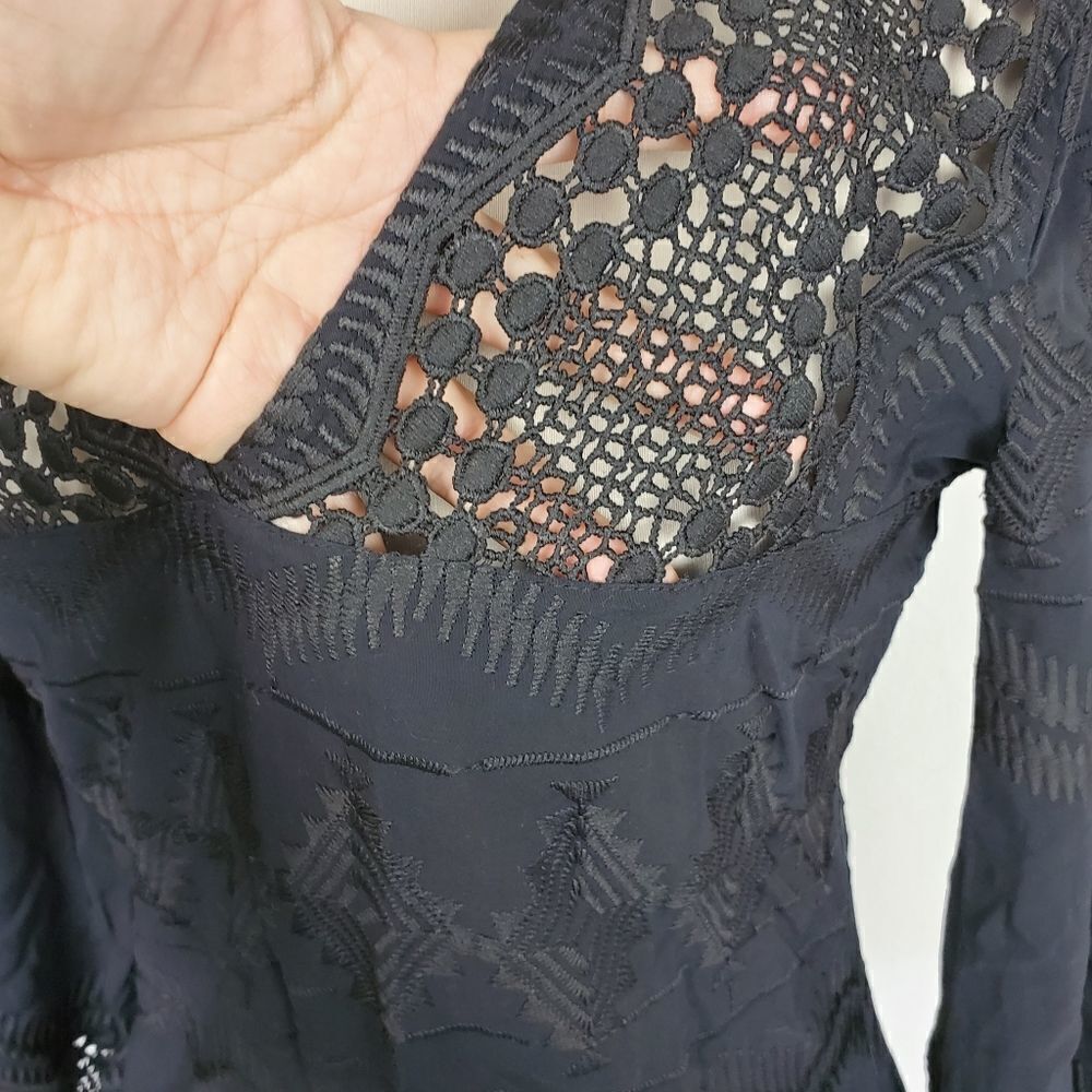 La blanca black embroidered cover up tunic - Picture 7 of 7